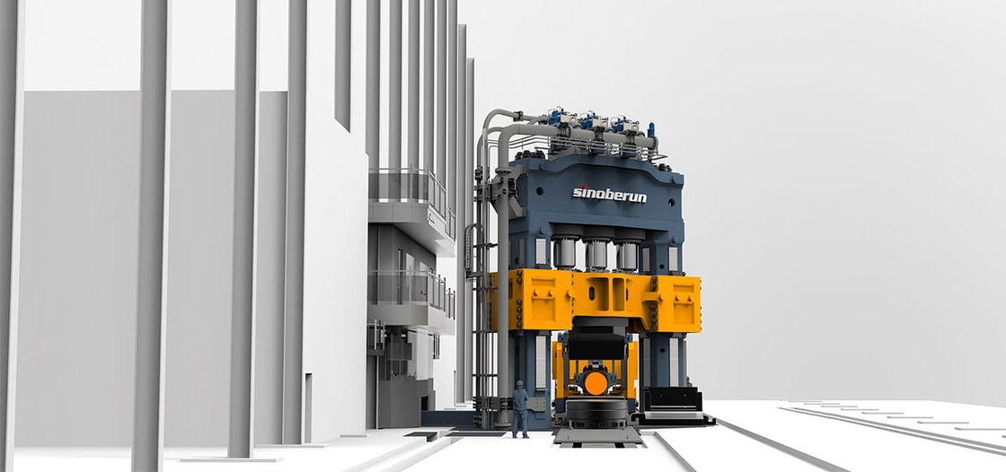 Sistem kontrol listrik Hydraulic Forging Press 2 Column Push Down Full Hydraulic Open Die Forging Press