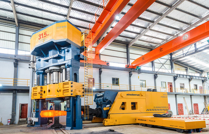 Dua kolom dorong ke bawah sepenuhnya hidrolik terbuka Die Forging Press Kontrol listrik hidrolik Forging Press